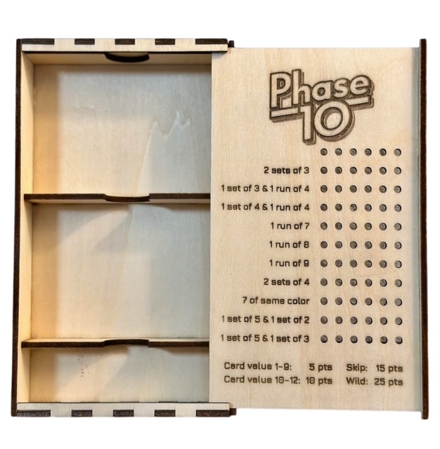 (image for) Phase 10 - Box and Pins Only